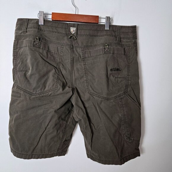Kuhl Ramblr Men's Size 36 Outdoor Hiking Cargo Performance Shorts Grey UPF - Picture 7 of 13